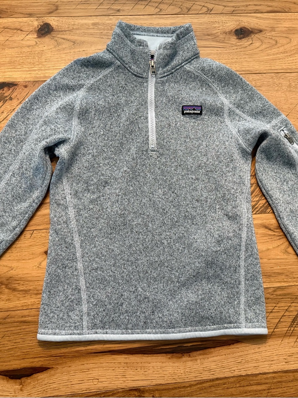 Patagonia Light Blue Kids Better Sweater 1/4 zip